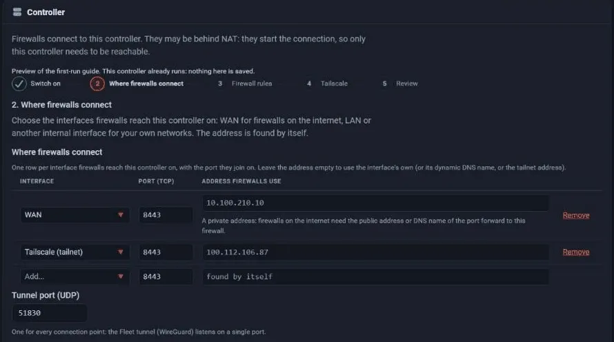 The first-run guide: where firewalls connect